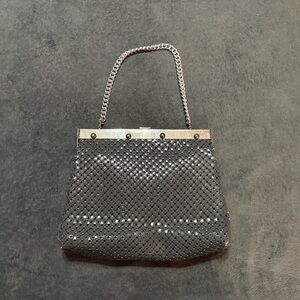 Whiting & Davis Company mesh metal chain handle purse